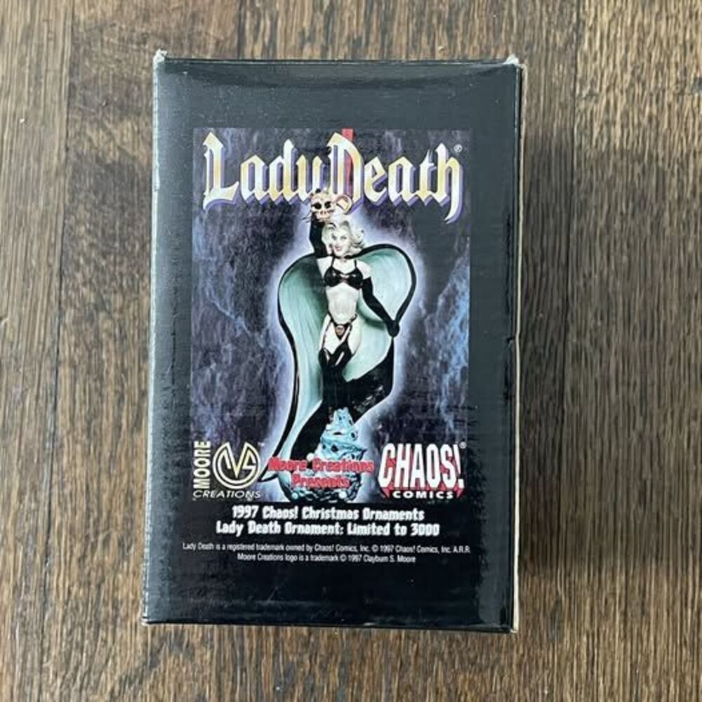 Vintage Chaos! Comics 1997 Lady Death Christmas Ornament #749 / 3000 NIB LE